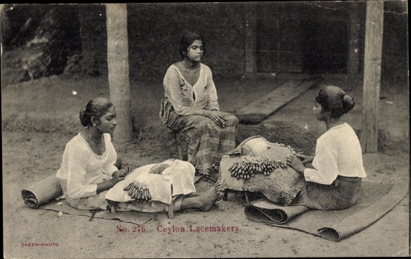 PC Sri Lanka Ceylon, lace makers, lace making