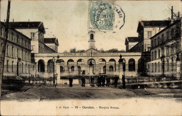 Postcard Garches Hauts de Seine, Brezin Hospice