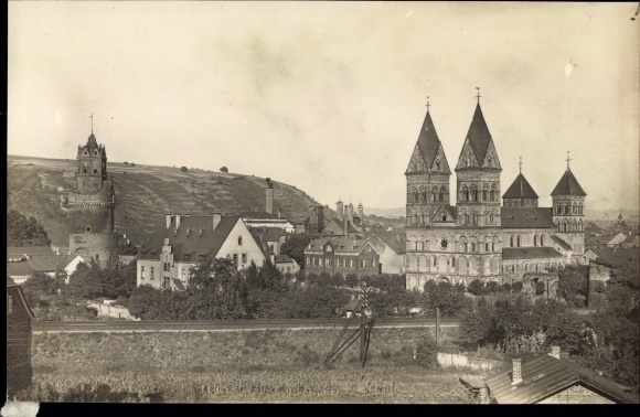 Photo PC Andernach am Rhein, church and ox tower
