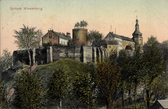 Ansichtkaart Wiesenburg Wildenfels in Saksen, kasteel Wiesenburg