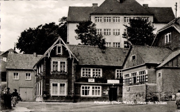 Postcard Altenfeld Großbreitenbach in Thuringia, House of the People