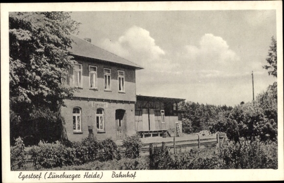 Ak Egestorf Niedersachsen, Bahnhof