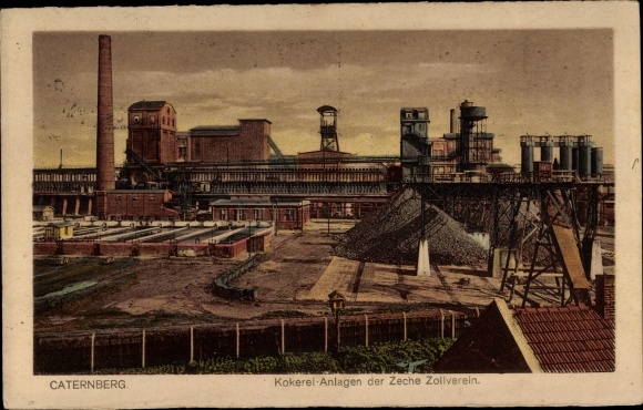 KP Katernberg Essen Nadrenia Północna-Westfalia, koksownia kopalni Zollverein
