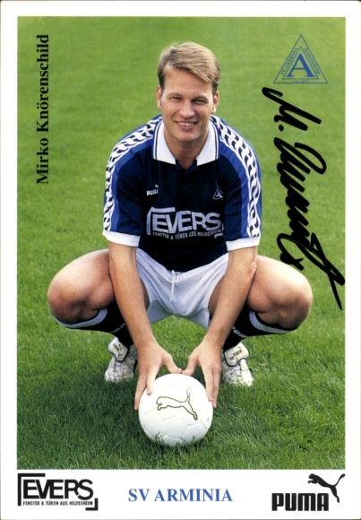 Autogrammkarte Fußballer Mirko Knörenschild, SV Arminia Hannover, Autogramm