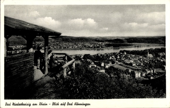 Postcard Niederbreisig Bad Breisig on the Rhine, view of Bad Hönningen