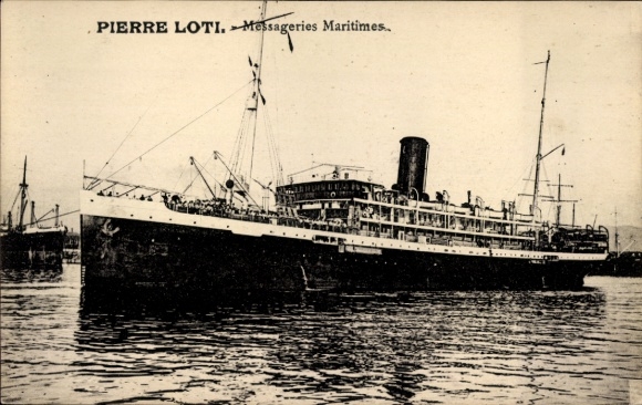 Ak stoomschip Pierre Loti, Messageries Maritimes, ex. Keizer Nicolaas I
