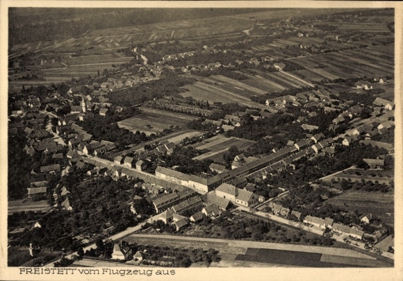 Ak Freistett Rheinau in Baden, Luftbild