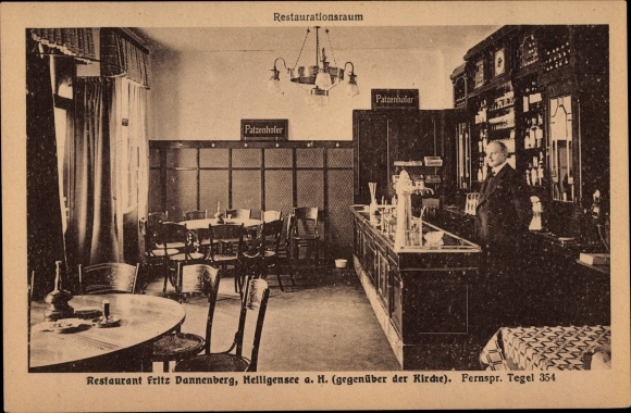 PC Berlin Reinickendorf Heiligensee, restaurant, interior view