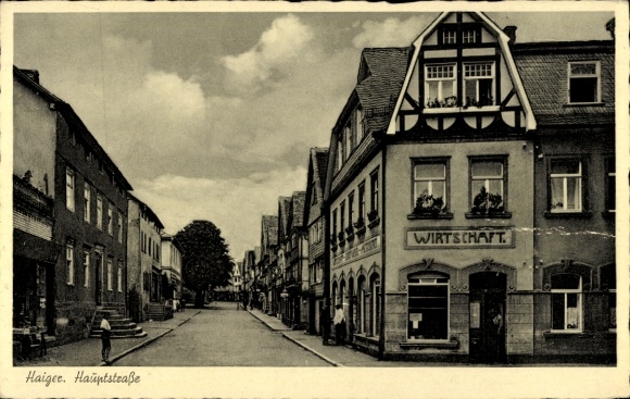 Postcard Haiger in Hessen, Hauptstraße, Shop