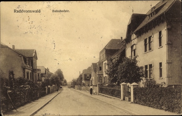 Postcard Radevormwald Bergisches Land, Bahnhofstrasse