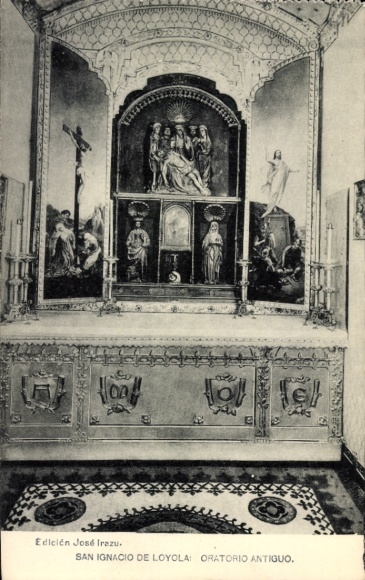 Postcard Loyola País Vasco España, San Ignacio, Oratorio Antiguo