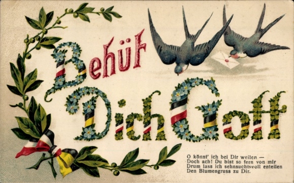 Artist PC Behold God, Swallows, Laurels, Patriotic