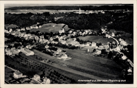 Ak Altenstadt an der Iller, Fliegeraufnahme