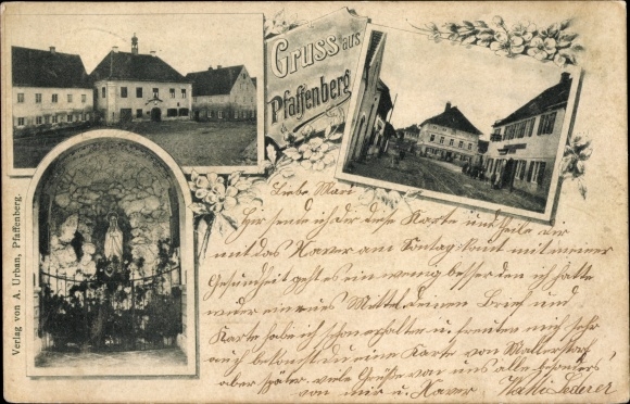 PC Mallersdorf Pfaffenberg in Lower Bavaria, street section, chapel