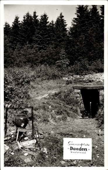 Photo Postcard Daaden in the Westerwald, fireplace
