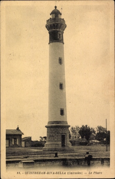 Postcard Ouistreham Riva Bella Calvados, Phare