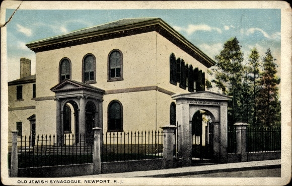 Judaica Ak Newport Rhode Island VS, Oude Joodse Synagoge