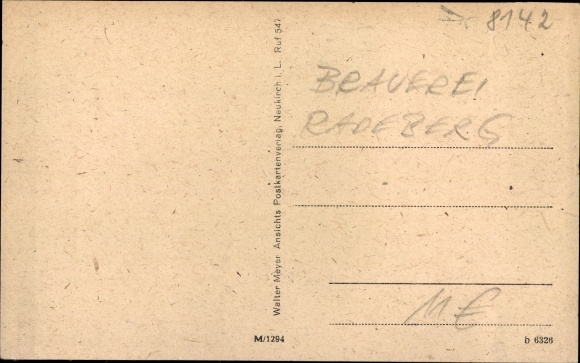 Postcard Radeberg Sachsen, memorial, community hall, town hall, export beer brewery