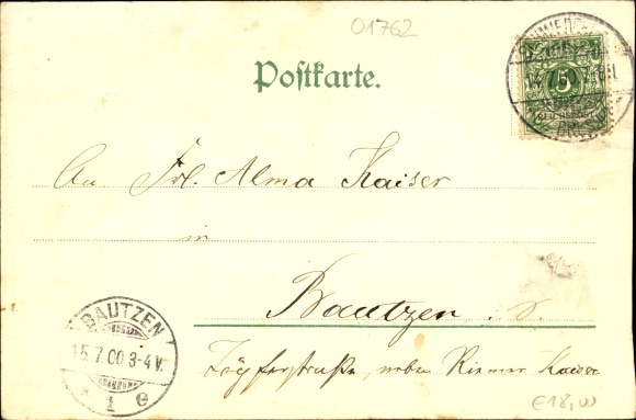 Postcard Schmiedeberg in the Erzgebirge, general view
