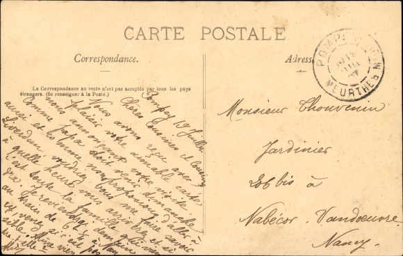 Postcard Nomexy Lothringen Vosges, The Station
