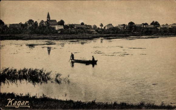 Postcard Kagar Rheinsberg in Brandenburg, water, view of the place