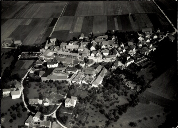 Postcard Drössnitz Drößnitz Blankenhain in Thuringia, aerial photograph of the place