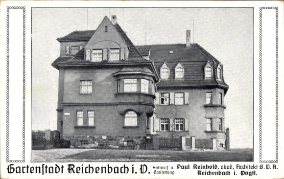 KP Reichenbach im Vogtland, Miasto Ogrodów, Architekt Paul Reinhold