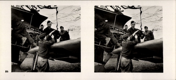 Stereo Raumbild Foto Fliegen und Siegen Nr. 25, Jagdgeschwader Mölders, Me 109
