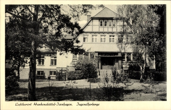 Postcard Isenhagen Hankensbüttel in Lower Saxony, Youth Hostel