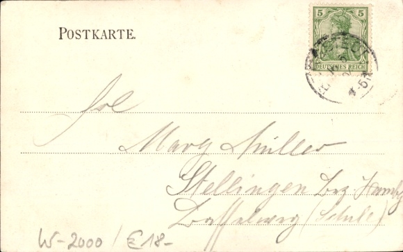 Postcard Hamburg Wandsbek Bergstedt, Rodenbeker Quellental, owner W. Zergiebel