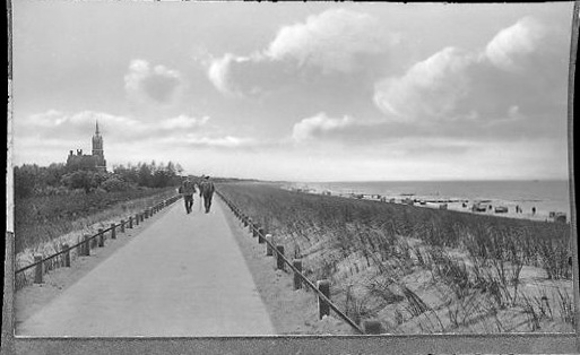 24 Negative Berg-Dievenow in Pommern, Promenade, Strand, Steg, Segelboot