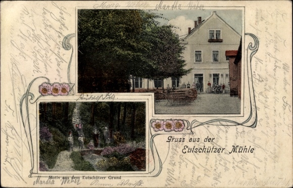 Ak Eutschütz Bannewitz Sachsen, Eutschützer Mühle