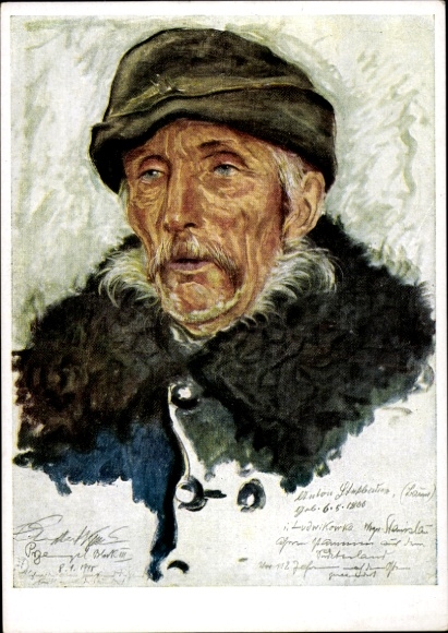 Artist PC Engelhardt Kyffhäuser, Otto, farmer Anton Steckbauer, VDA P 1 R 30 No. 2, From the Great Trek