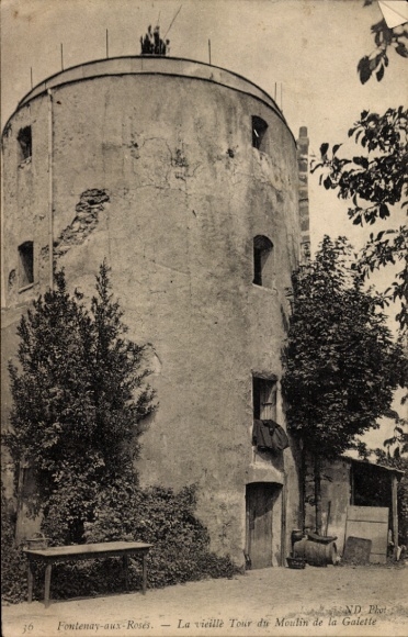 Postcard Fontenay aux Roses Hauts de Seine, La vieille Tour du Moulin de la Galette