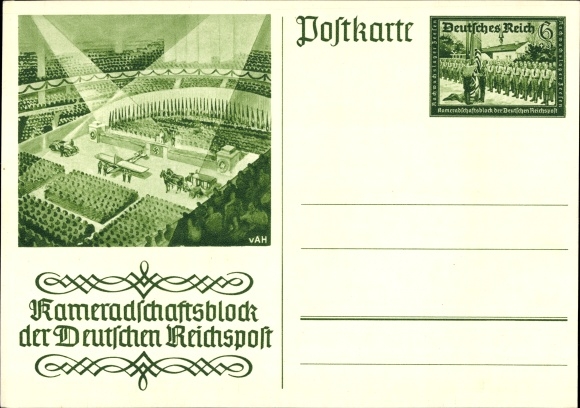 Ganzsachen Ak Kameradschaftsblock der Deutschen Reichspost, Leipzig, Reichsmesse, PP 9 C