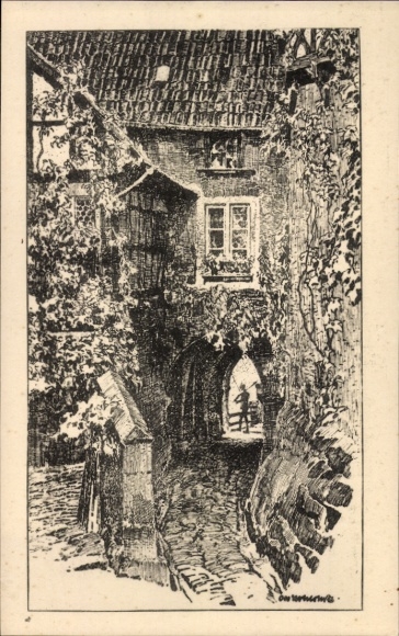 Kunstenaar Ak Ubbelohde, Otto, Lutherstadt Eisenach in Thüringen, Wartburg