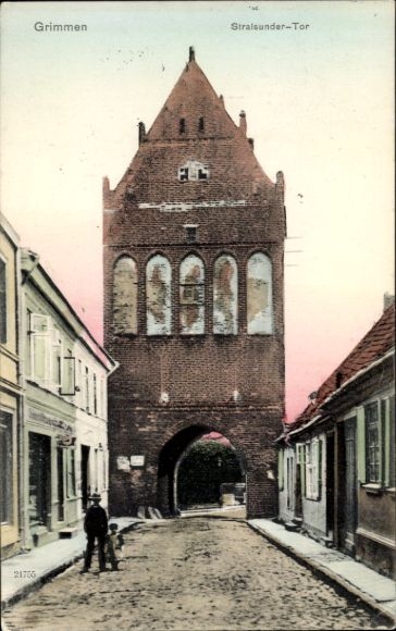 Ak Grimmen in Mecklenburg, Vorpommern, Stralsunder Tor
