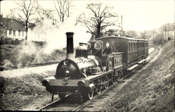Ak Norwegische Eisenbahn, Dampflokomotive