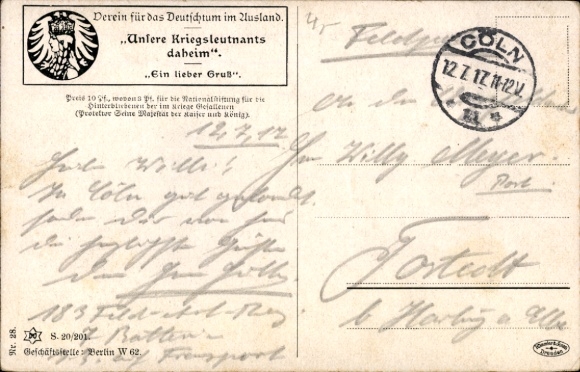 Artist Postcard Günther Nagel, Lieutenants at home, A kind greeting, wounded soldier, letter