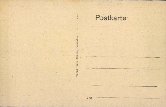 Postcard Fehrbellin, Kurfürstenstraße, shops