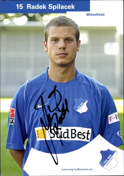 Autogrammkarte Fußballer Radek Spilacek, TSG 1899 Hoffenheim, Autogramm