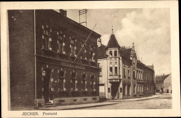 PC Jüchen North Rhine Westphalia, street section with post office