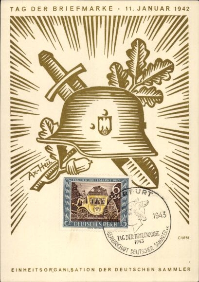 Künstler Ak Axster Heudtlaß, Tag der Briefmarke 1942, KdF