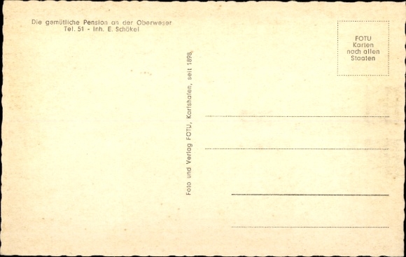 Postcard Beverungen in North Rhine Westphalia, Villa Ostertal