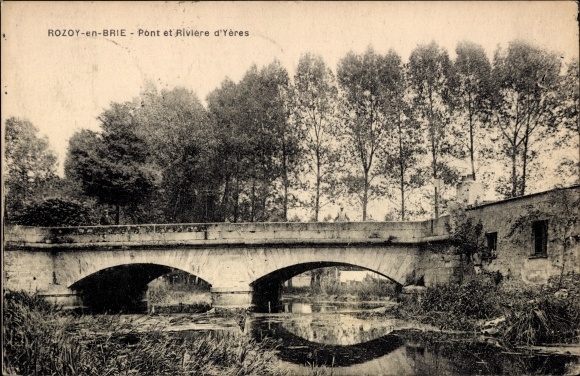 KP Rozoy en Brie Seine et Marne, Pont et Riviere d'Yeres