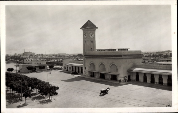 Postcard Casablanca Marokko, La Gare