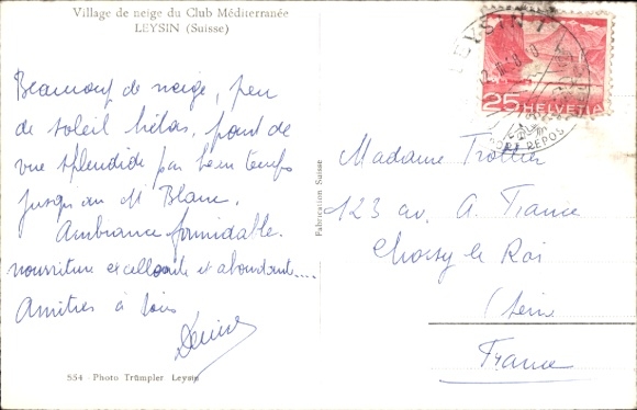 KP Leysin Canton of Vaud, śnieg, góry, hotel, Club Méditerranée