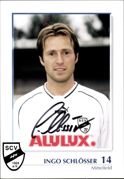 Autogrammkarte Fußballer Ingo Schlösser, SC Verl, Autogramm