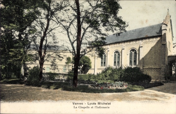Postcard Vanves Hauts de Seine, Lycee Michelet, Chapelle, Infirmerie