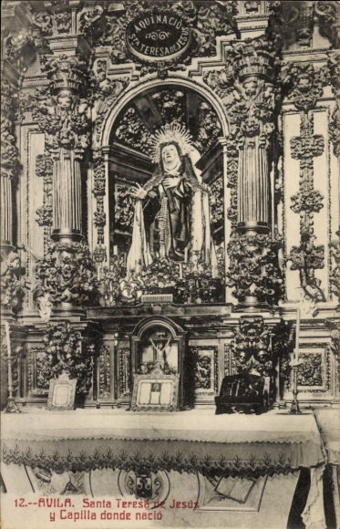 KP Avila Kastylia i Leon, Santa Teresa de Jesús, kaplica, posąg, reprezentacja religijna